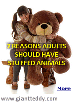 We often think that stuffed animals are just for children, but if you can get them to admit it, many adults have stuffed animals too! A 2018 study shows that 43% of adults have a special stuffed friend, and 84% of men versus 77% of women admit to owning at least one. The most popular stuffed animal for adults is the time-honored teddy bear. But what benefits do these stuffie friends offer their adult owners?